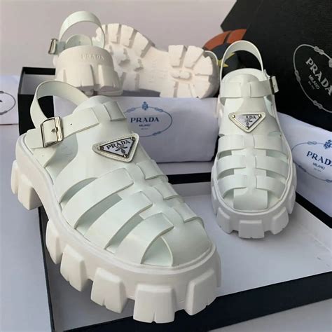 prada soles|Prada sandals for sale.